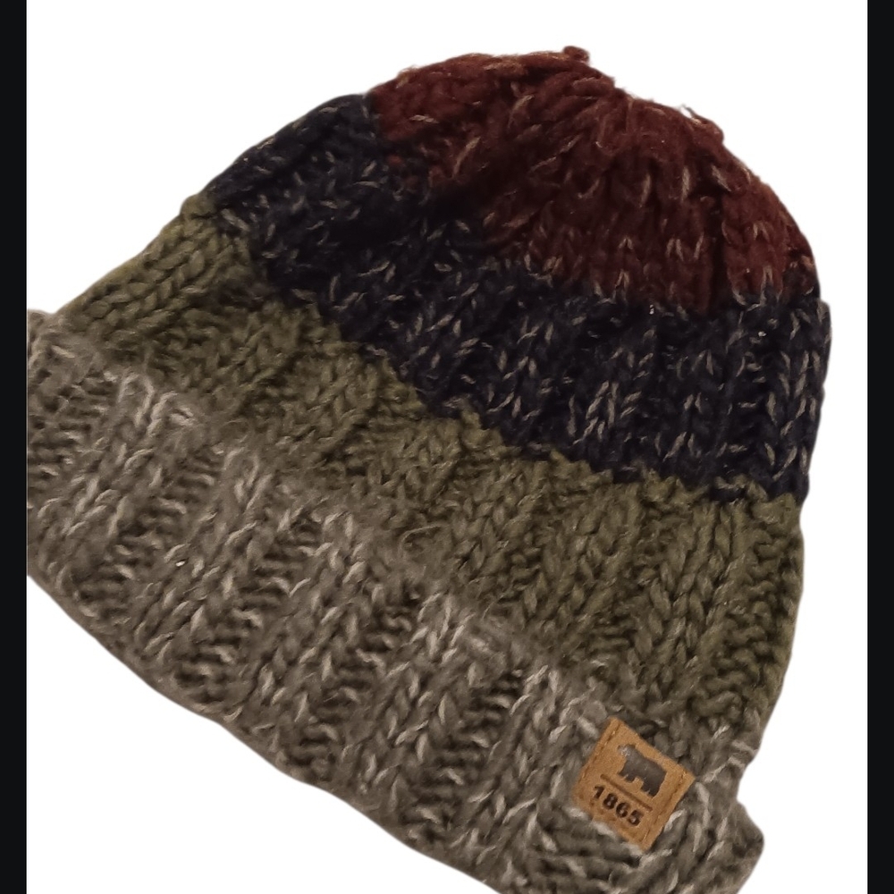 Carter's Navy and Olive Knit Beanie